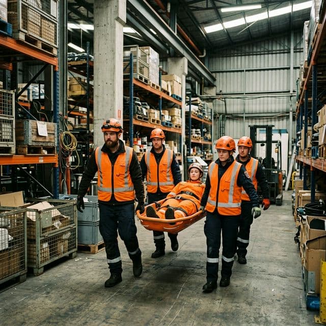 Ege serbest bölge fabrikalarında Arama kurtarma ve acil tahliye İSG senaryoları